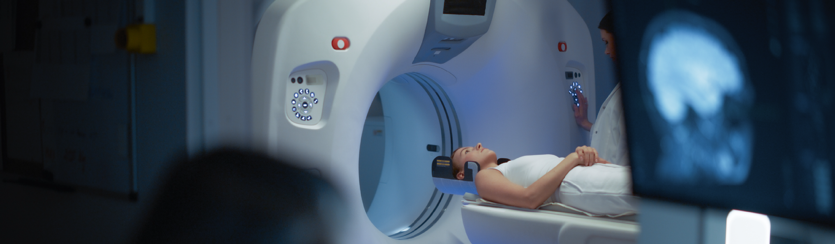 Patient receiving advanced MRI diagnostic scan at Bright Radiology Mooroolbark